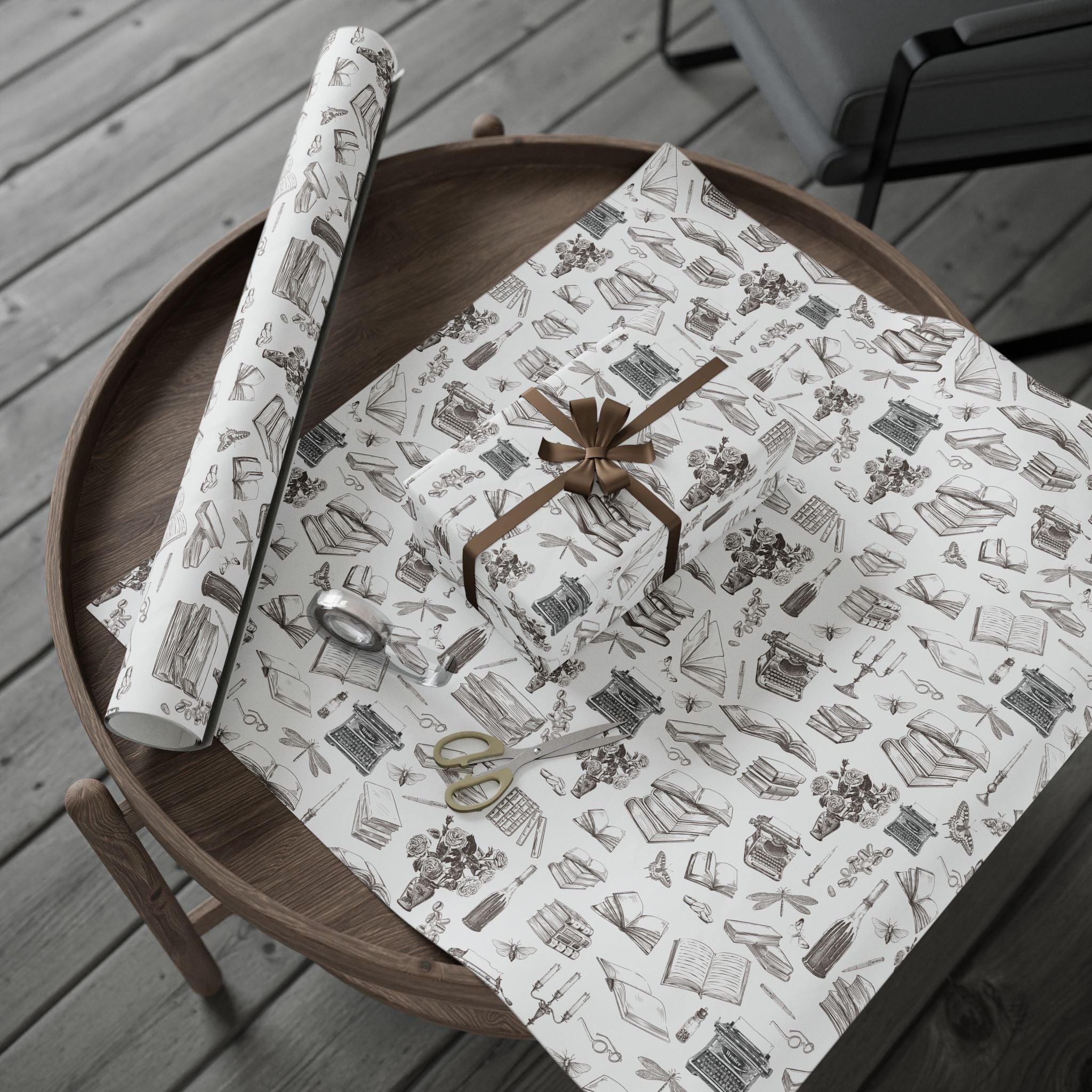 Library Wrapping Paper — Bookish Dark Academia