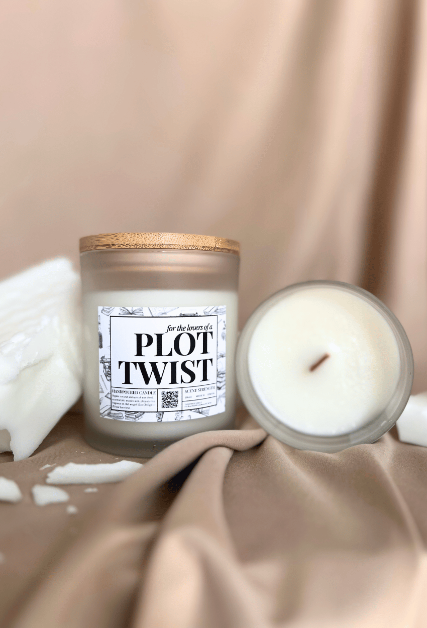 Plot Twist Mystery Candle | Surprise Scent Book Lover Gift