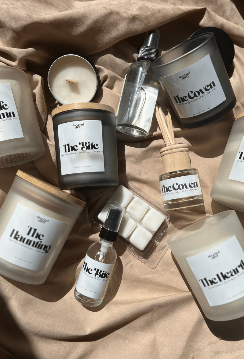 The Manor Candle & Home Fragrance | Dark Academia Leather, Oak & Apple – Creepy vs. Cozy Collection