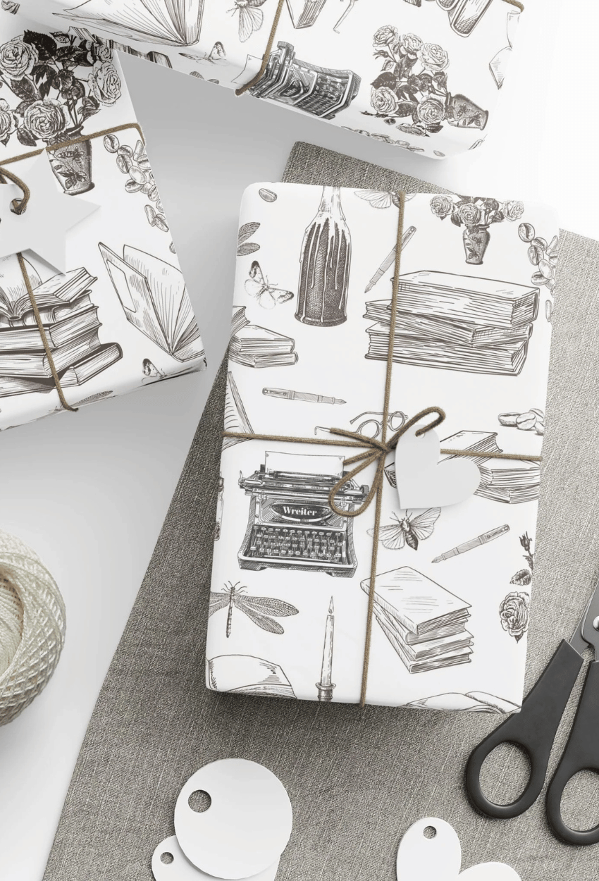Library Wrapping Paper — Bookish Dark Academia