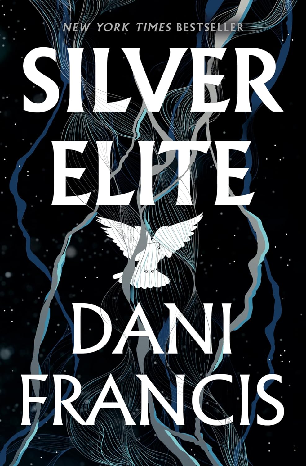 Book cover of 'Silver Elite' by Dani Francis with a dove illustration on a dark background.