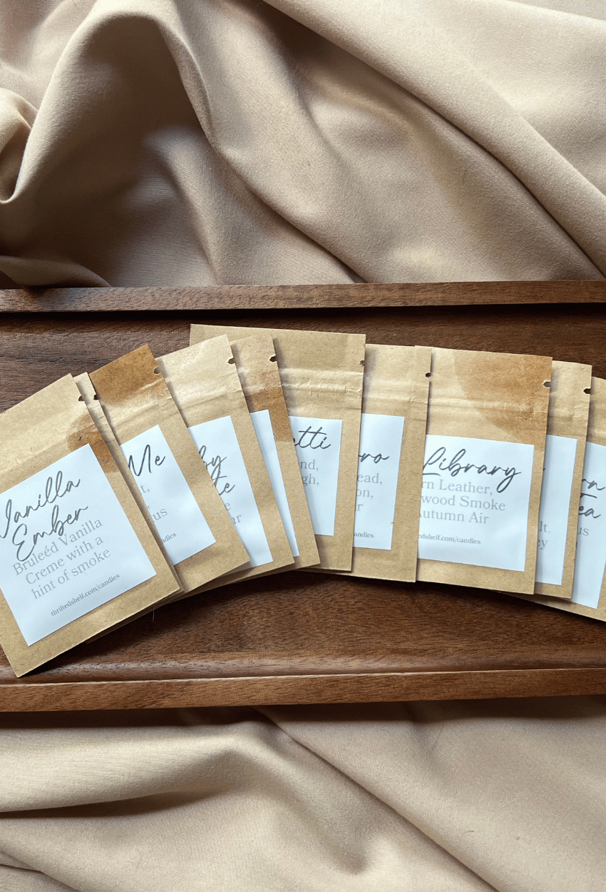 Shelf Staples Scent Sampler Kit | 10 Signature Candle Fragrances | $8 Credit Toward Your Next Candle | FREE SHIPPING