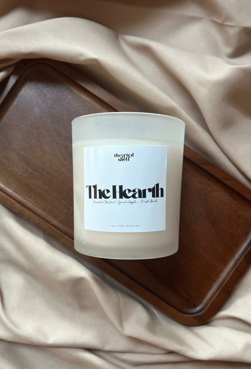 The Hearth | Roasted Chestnut & Cinnamon Candle + Home Fragrance – Creepy vs. Cozy Collection