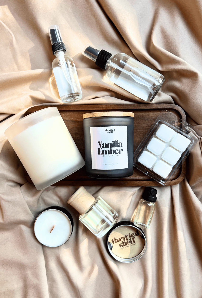Vanilla Ember | Smoky Vanilla & Amber Candle + Home Fragrance – Shelf Staples Collection